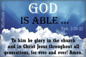 God is Able so Functioning as a Team is Possible