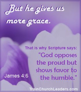 He Gives Us More Grace so Strategic Planning Isn't Done in Pride